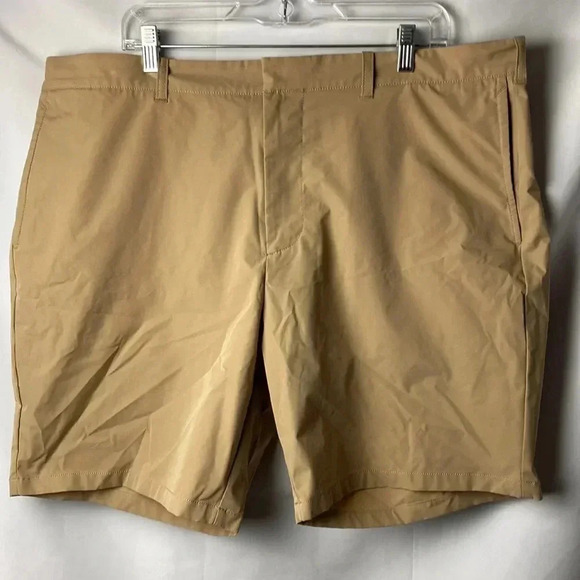 J CREW FACTORY MENS SIZE 40, 9” INSEAM TAN  SNAP ZIP FRONT CLOSE POCKETS… - Picture 2 of 13